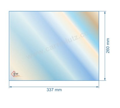 00360  verre réfractaire Vitrocéramique 337x260 mm 00001308911 Godin  51,30 €