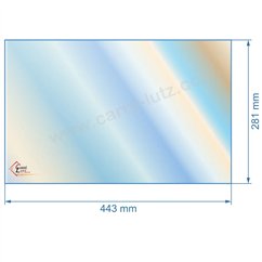 00361  verre réfractaire Vitrocéramique 443x281 mm 00001309746 Godin  75,20 €