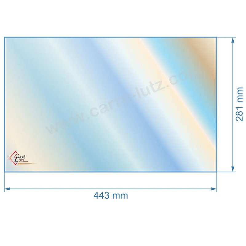 00361  verre réfractaire Vitrocéramique 443x281 mm 00001309746 Godin  75,20 €