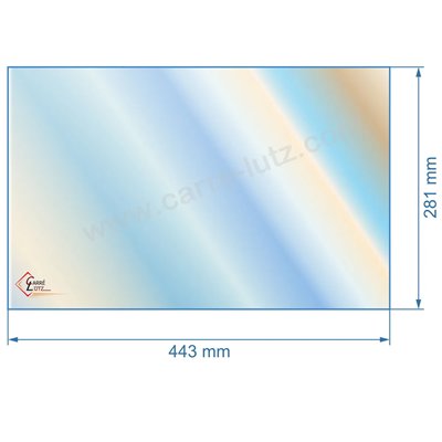 00361  verre réfractaire Vitrocéramique 443x281 mm 00001309746 Godin  57,20 €