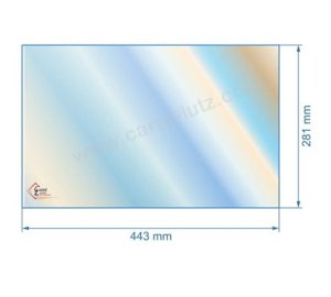 verre réfractaire Vitrocéramique 443x281 mm 00001309746 Godin 