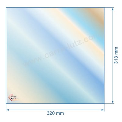 00362  verre réfractaire Vitrocéramique 313x220 mm 00001309930 Godin  43,70 €