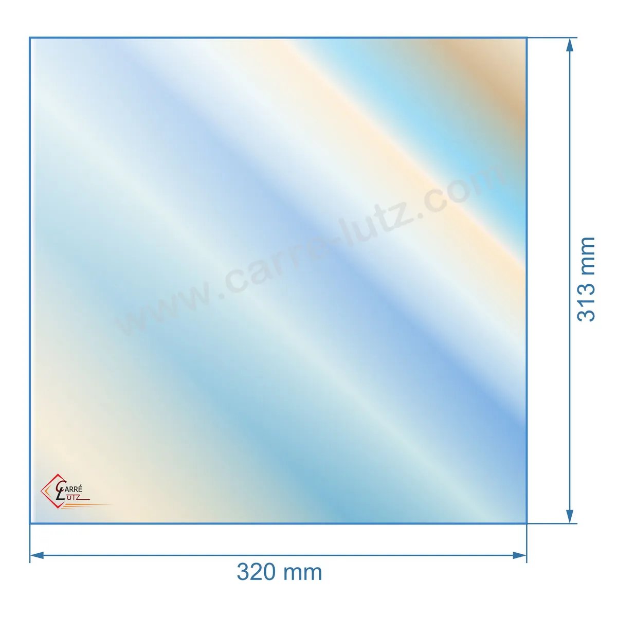 00362  verre réfractaire Vitrocéramique 313x220 mm 00001309930 Godin  43,70 €