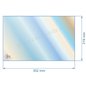 895725070 - verre réfractaire Vitrocéramique 352x219 mm Palazzetti Godin 