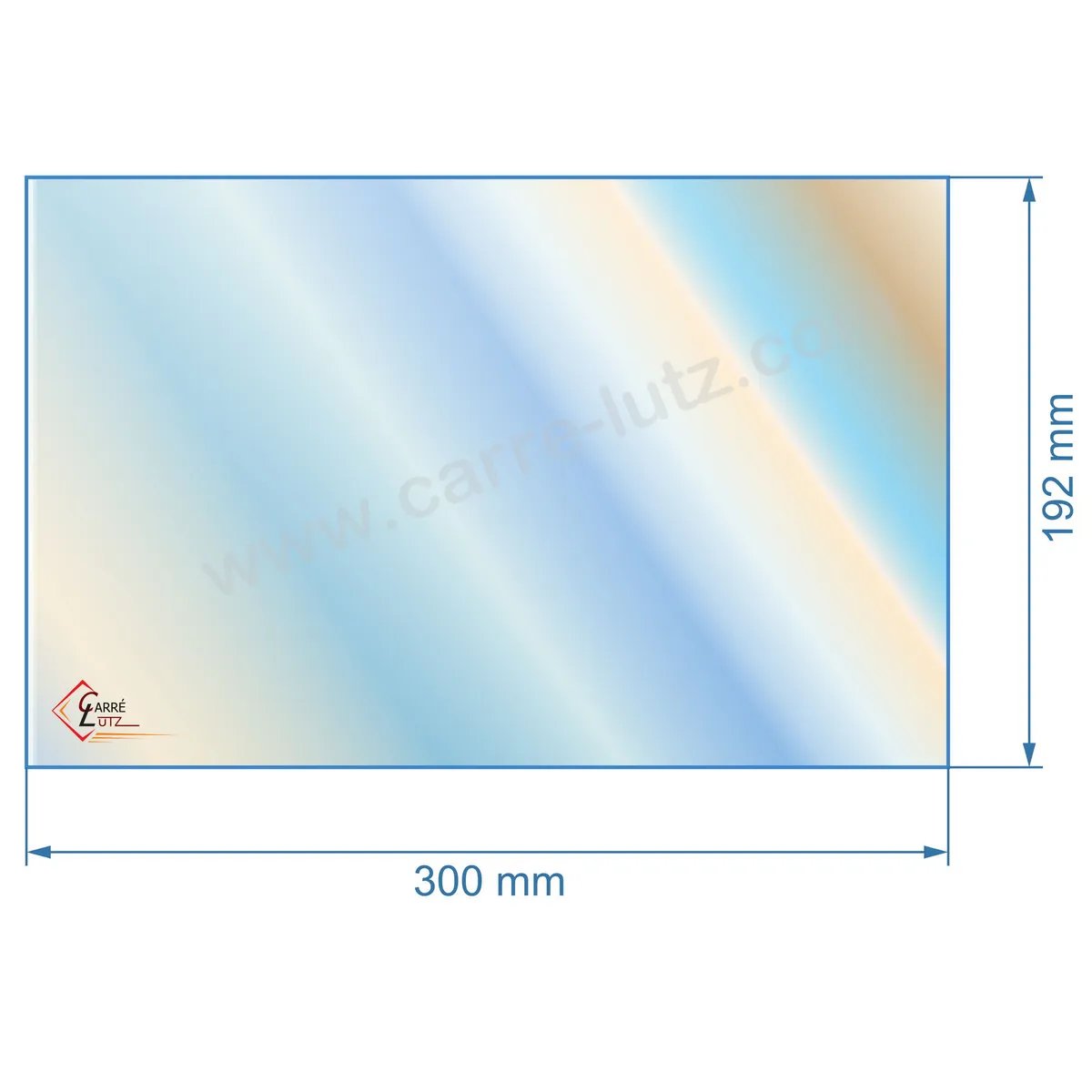 00365  verre réfractaire Vitrocéramique 300x192 mm 00001310134 Godin 2276440 Extraflame 35,60 €
