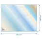 41771 - Vitre réfractaire Vitrocéramique 350x260 mm de poêle Efel Surdiac 