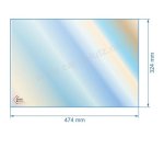 00368  41772 - Vitre réfractaire Vitrocéramique 474x324 mm de poêle Efel Surdiac  77,90 €