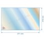 verre réfractaire Vitrocéramique 371x216 mm D' insert Cheminées Philippe