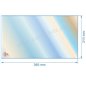 Vitre réfractaire Vitrocéramique 380x213 mm de foyer Supra Colmar