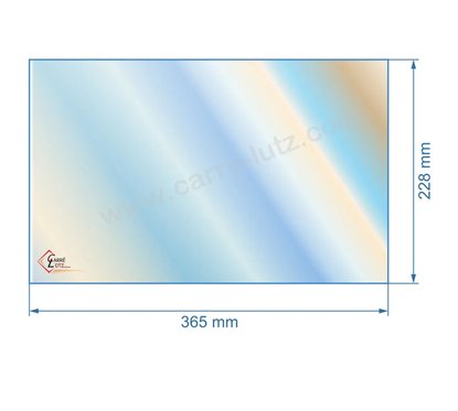00375  Vitre réfractaire Vitrocéramique 365x228 mm de foyer Supra Colmar 2 47,20 €