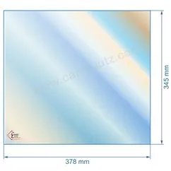 00377  51218 - Vitre réfractaire Vitrocéramique 378x345 de foyer Aduro 19 62,30 €