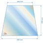 51114 - Vitre réfractaire Vitrocéramique 359/269x306 mm de foyer Aduro 11