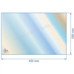 00384  51035 - Vitre réfractaire Vitrocéramique 453x290 mm de foyer Aduro 4 69,00 €