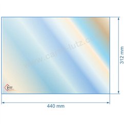 00385  51036 - Vitre réfractaire Vitrocéramique 440x312 mm de foyer Aduro 6 71,30 €