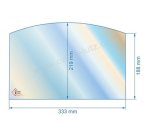 00388  188830 - Vitre réfractaire Vitrocéramique 333x219/188 mm Franco-Belge 61,80 €