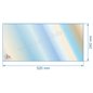 805055 - Vitre réfractaire Vitrocéramique 520x242 mm de foyer Panadero Alba