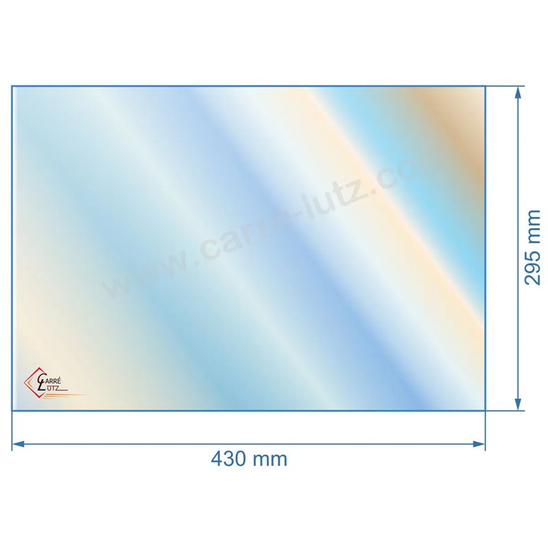 00400  805031 - Vitre réfractaire Vitrocéramique 430x295 mm de foyer Panadero Artic 61,00 €