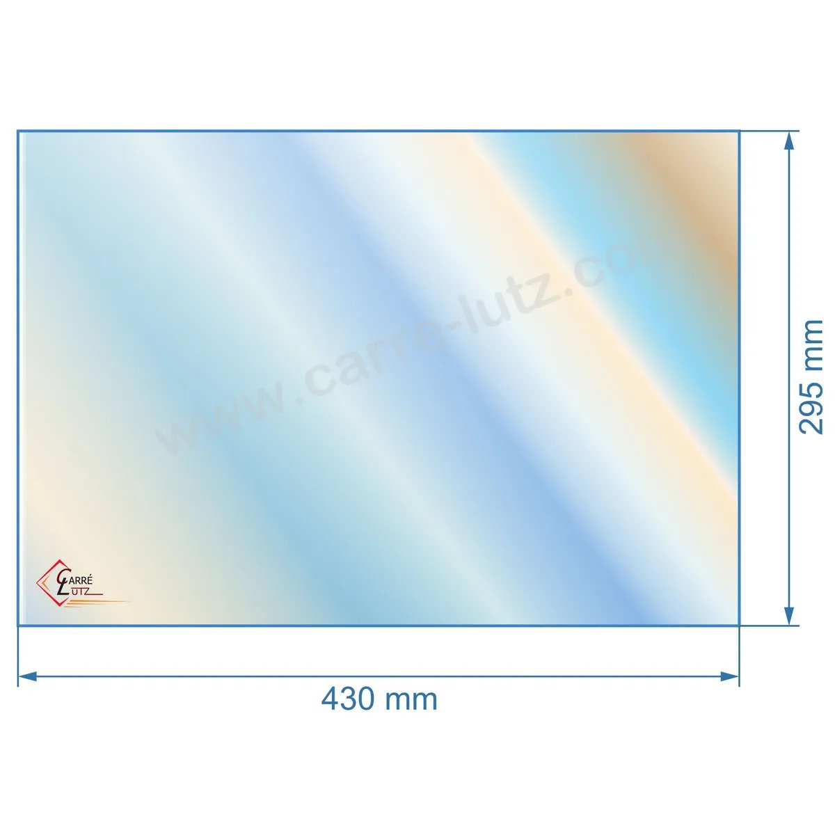 00400  805031 - Vitre réfractaire Vitrocéramique 430x295 mm de foyer Panadero Artic 53,60 €