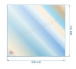 00407  805041 - Vitre réfractaire Vitrocéramique 335x295 mm de foyer Panadero Bali 41,80 €