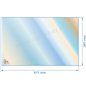 Vitre réfractaire Vitrocéramique 611x380 mm de poele Panadero C-715