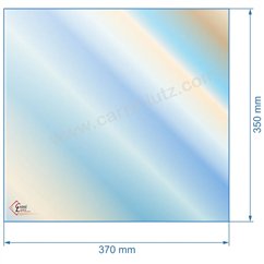 00422  805022 - Vitre réfractaire Vitrocéramique 370x350 mm de poele Panadero Copenhague  62,00 €