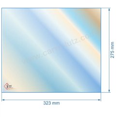 00425  805048 - Vitre réfractaire Vitrocéramique 323x275 mm de poele Panadero E-30 47,10 €