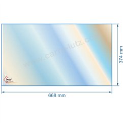 00426  805078 - Vitre réfractaire Vitrocéramique 668x374 mm de poele Panadero Fenix 106,20 €