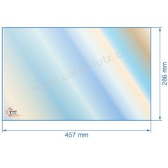 00428  805067 - Vitre réfractaire Vitrocéramique 457x286 mm de poele Panadero Giulietta 62,40 €