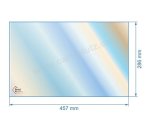 00428  805067 - Vitre réfractaire Vitrocéramique 457x286 mm de poele Panadero Giulietta 55,30 €