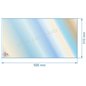 805040 - Vitre réfractaire Vitrocéramique 595x310 mm de poele Panadero Kyoto