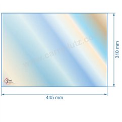 00436  805003 - Vitre réfractaire Vitrocéramique 445x310 mm de poele Panadero Montreal 68,40 €