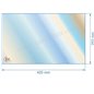 805118 - Vitre réfractaire Vitrocéramique 420x253 mm de poele Panadero Condor 3V