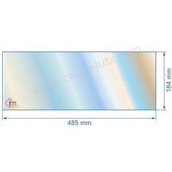 00452 805088 - Vitre réfractaire Vitrocéramique 485x184 mm de poele Panadero Zinc 47,20 €