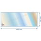 805088 - Vitre réfractaire Vitrocéramique 485x184 mm de poele Panadero Zinc