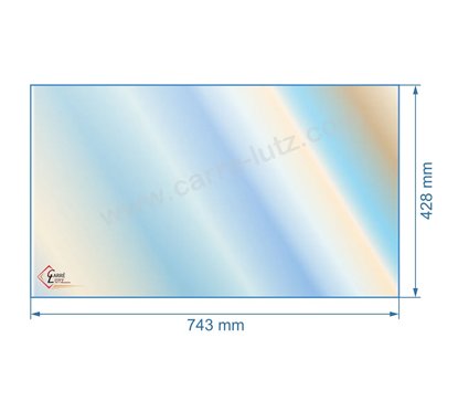00459  Vitre réfractaire Vitrocéramique 743X428 017506 Godin  140,70 €
