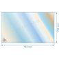 Vitre réfractaire Vitrocéramique 743X428 017506 Godin 