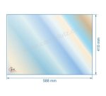 00460  Vitre réfractaire Vitrocéramique 588x410 mm non sérigraphié 017427 Godin 110,80 €