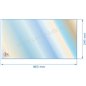 Vitre réfractaire Vitrocéramique 463x240 mm 017515 Godin