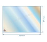 00464  Vitre réfractaire Vitrocéramique 680x471 xmm non sérigraphiée 017428 Godin 164,80 €