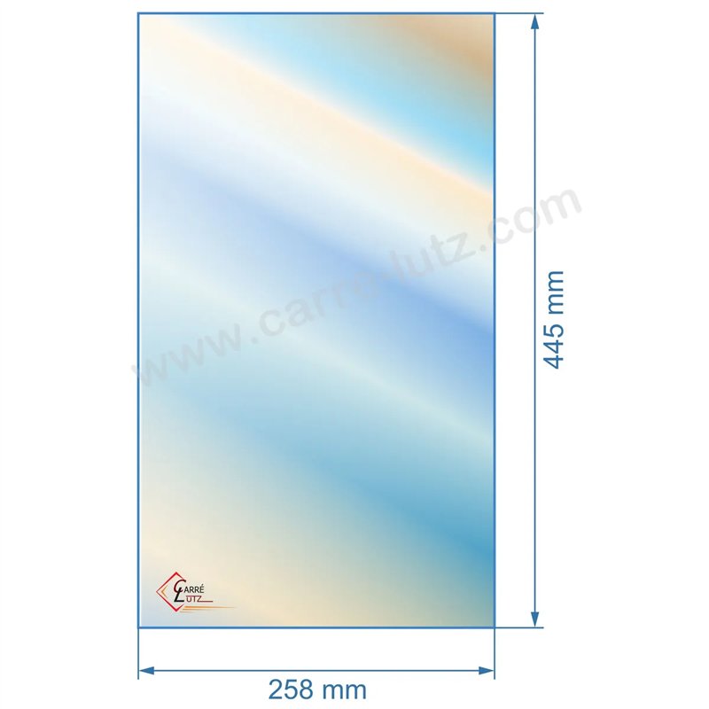 00469  Vitre réfractaire Vitrocéramique 445x258 Deville 75,10 €