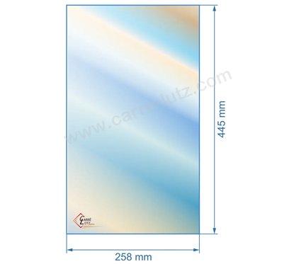 Vitre réfractaire Vitrocéramique 445x258 Deville