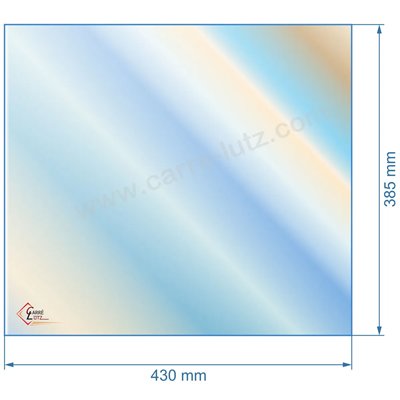 00470  Vitre réfractaire Vitrocéramique 430x385 La Nordica 91,30 €