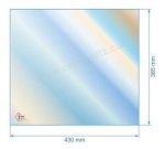 00470  Vitre réfractaire Vitrocéramique 430x385 La Nordica 91,30 €