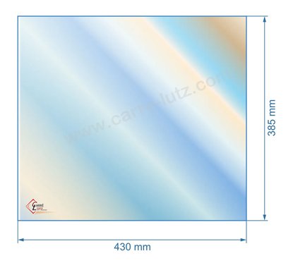 00470  Vitre réfractaire Vitrocéramique 430x385 La Nordica 91,30 €