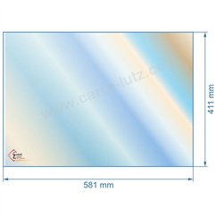 00473  Vitre réfractaire Vitrocéramique 581x411 mm non sérigraphiée compatible avec Deville - AXC07866A 122,90 €
