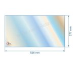 00474  Vitre réfractaire Vitrocéramique 526x277 mm non sérigraphiée compatible avec Deville - AXC07865A 75,00 €