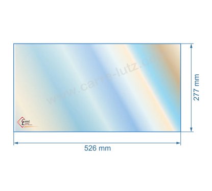 00474  Vitre réfractaire Vitrocéramique 526x277 mm non sérigraphiée compatible avec Deville - AXC07865A 75,00 €