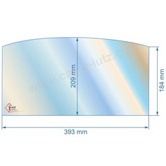 00247  00001307139 - Vitre réfractaire Vitrocéramique 393x209x184 de poêle Godin 3102 66,90 €