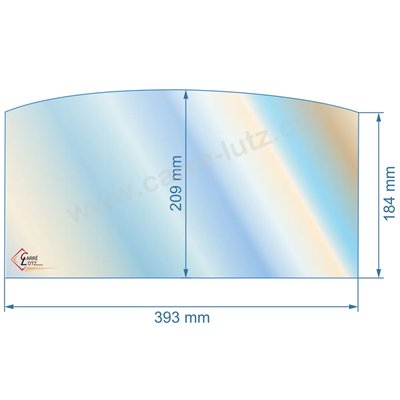 00247  00001307139 - Vitre réfractaire Vitrocéramique 393x209x184 de poêle Godin 3102 66,90 €