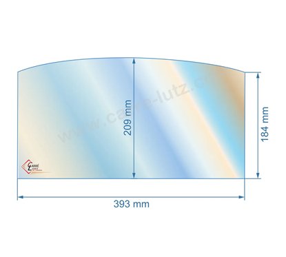 00247  00001307139 - Vitre réfractaire Vitrocéramique 393x209x184 de poêle Godin 3102 66,90 €